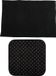 MSV Tapis de douche antidérapant et tapis essuie-pieds - Ensemble salle de bain Sevilla - caoutchouc/microfibre - noir
