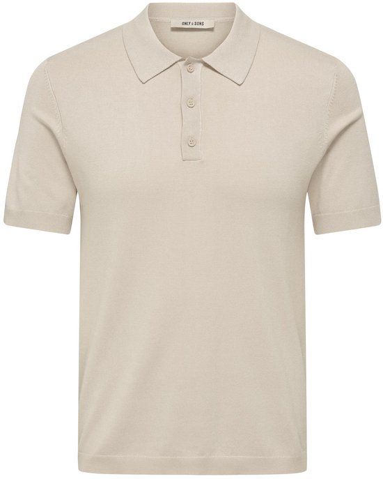 ONLY & SONS ONSWYLER LIFE REG 14 SS POLO KNIT NOOS Heren Poloshirt - Maat S