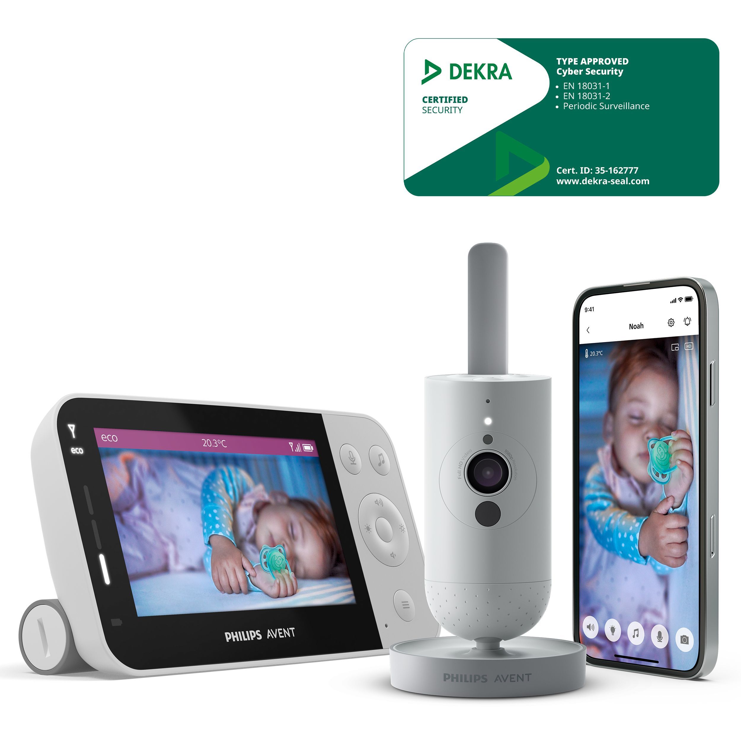 Philips AVENT Connected Baby Monitor SCD951/26 - WiFi, HD Camera, Night Vision