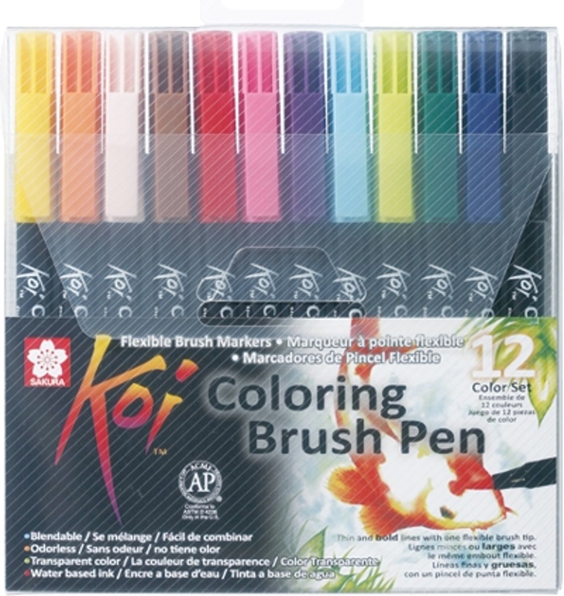 Sakura Koi Coloring Brush Pens - 12 kleuren