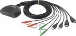 SpeaKa Professional SP-KVM-210 KVM-switch 2 poorten HDMI Toetsenbord 4096 x 2160 pixels