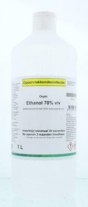 Orphi Alcohol ethanol 70% gedenatureerd 10% 1000 ML