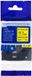 PRINTLINE HSe-641 ruban compatible, 18mm, texte noir/fond jaune, aspect cuir