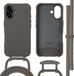 imoshion Color Backcover met afneembaar koord met MagSafe voor de Apple iPhone 16 - Black Coffee