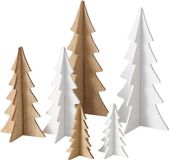 Boltze Home Beeld kerstboom 3D set a 3 MDF