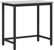 vidaXL Tafel Grijs Sonoma 100 x 50 x 76,5 cm Bewerkt Hout en Staal