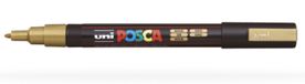 Uni-Ball POSCA PC3M Fijne Punt Goud Markeerstift 1 stuk(s)