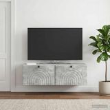 Maison Exclusive - Meuble TV, 99 x 41 x 30 cm, couleur béton