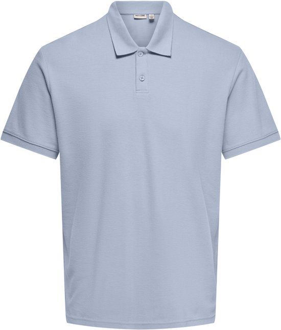 Only & Sons Poloshirt Onsben Reg Ss Polo Shirt Noos 22035825 Soft Chambray Mannen Maat - XL