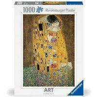 Ravensburger Klimt: De kus | Puzzel met 1000 stukjes kunst met een afmeting van 70 x 50 cm | Cadeau voor volwassenen en kinderen vanaf 14 jaar en ouder, New Version