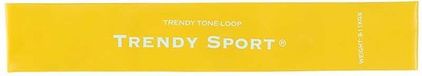 Trendy Sport Tone-Loop - sans couture - jaune - résistance légère - 18 mm x 1.4 mm x 29 cm - rééducation - Bande de résistance
