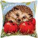 Collectie D'Art Stamped Needlepoint Cushion 15.75" X15.75"-Hedgehog