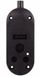 Duwi - Dubbel draagbare stopcontact - 2x2P+Z - Geaard - Zwart