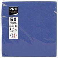 Pronappe - Servet - Grootte 20 x 20 cm - wegwerpbord - marineblauw (pak van 50)