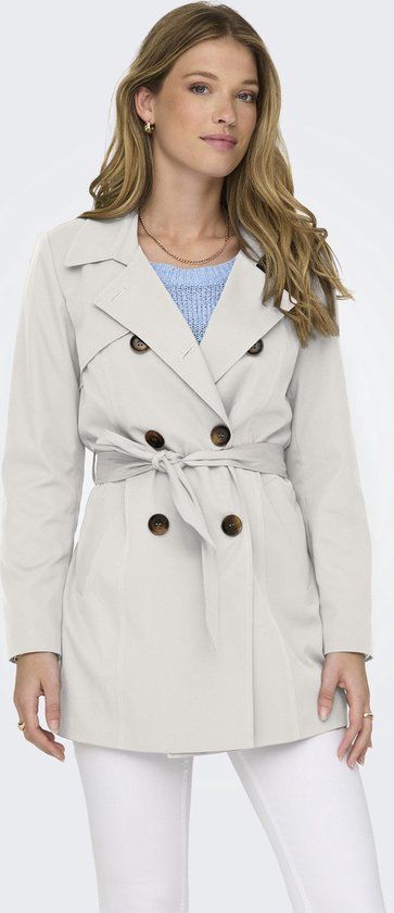 ONLY ONLVALERIE Trenchcoat - Moonbeam - Maat L