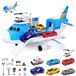 Jouets avion - Set de jeu - 19 pièces - Avec voitures et hélicoptère