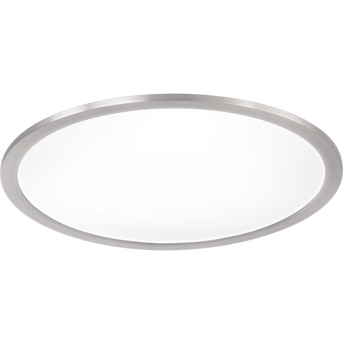 BES LED LED Plafondlamp - Plafondverlichting - Trion Povino - 25W - Warm Wit 3000K - Dimbaar - Rond - Mat Nikkel - Aluminium