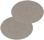 Secret De Gourmet Set van 6 placemats Maoli - ovaal - zwart/beige - 48 x 35 cm