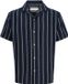 Jack & Jones Overhemd Jorcoba Stripe Resort Shirt Ss Sn 12271060 Sky Captain. Stripes Mannen Maat - S