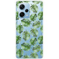 1001 coques Xiaomi Redmi Note 12 Pro Plus Bedrukt siliconen hoesje Feuilles de monstera