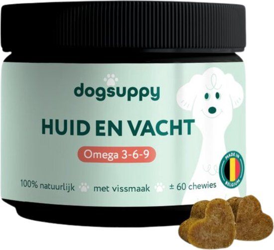 DogSuppy Huid & Vacht supplement - 60 snoepjes