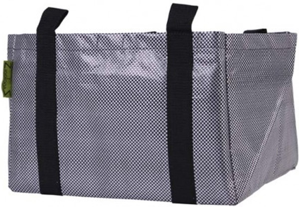 Zigg Zagg plantenzak D38x38 H25cm - Grijs