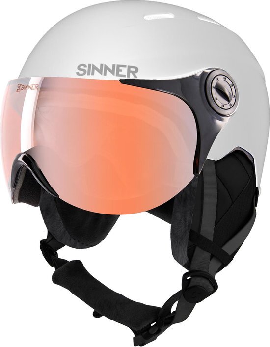 Sinner - Typhoon Visor - Mat Wit- Unisex - Maat 53