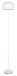 Reality Leuchten LED accu staande lamp Jeff R49151131, metaal wit mat, incl. 2,5 Watt LED