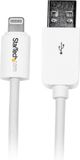 Startech 3 m witte Apple 8-polige Lightning-connector-naar-USB-kabel voor iPhone / iPod / iPad