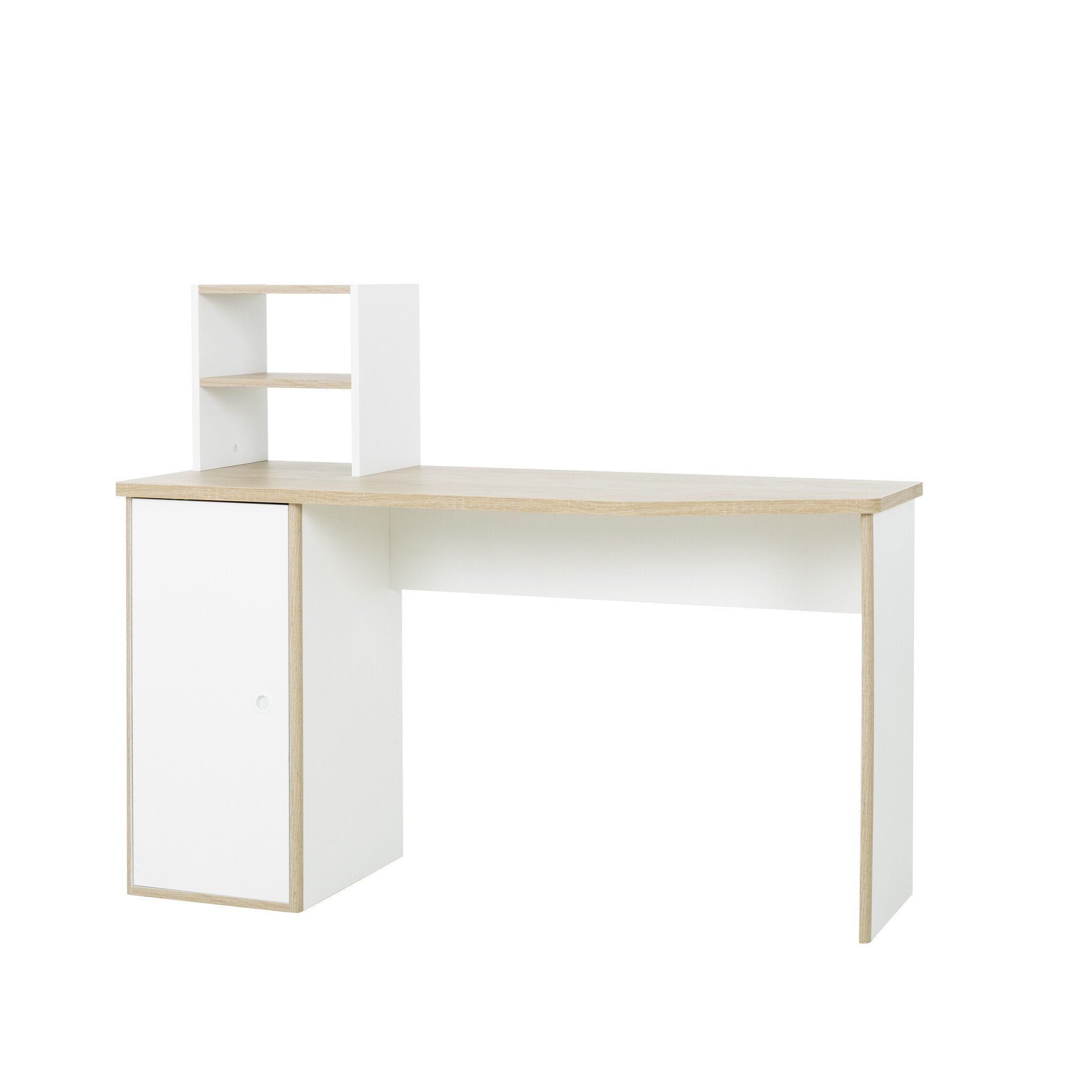 MATIS Kinderbureau wit met opbergruimte 136x56x111 cm