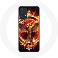 Maniacase Hoesje voor Samsung Galaxy A13 4G / A13 4G Lite Hongerspelen Film Logo