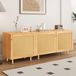 Dressoir en rotin, 3 portes, modulaire, aspect bois