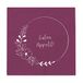 Grafik Workshop servetten met spreuk | 20 stuks | 12,5 x 12,5 cm | paars | goede eetlust
