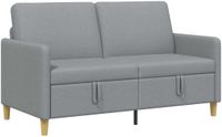 vidaXL Sofa met Opbergruimte Lichtgrijs 152 x 78 x 87 cm Polyester