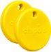 Chipolo POP - Bluetooth Tracker & KeyFinder - Werkt met Apple Find My & Android Find My Device - Tracker Apple iPhone & Android - 120 dB - Geel - 2 Pack