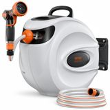 VEVOR Tuinslang Haspel muurslangenbox 25mx12mm slanghaspel tuinslanghaspel