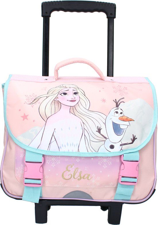 Disney Frozen Frozen II It's All Magic Trolley Schoolrugzak - Roze - Schooltas Meisjes - Elsa & Olaf