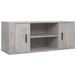 vidaXL meuble TV 100x35x40 cm bois traité gris béton