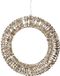 Lumineo Warm wit 600 Micro-LED flash verlichte krans frame goud dia 50 cm