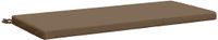 vidaXL Coussin de banc SOEST 100% Polyester Taupe 110 x 50 x 5 cm