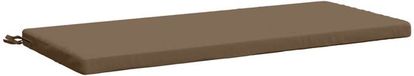 vidaXL Coussin de banc SOEST 100% Polyester Taupe 110 x 50 x 5 cm