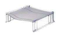 Leitz 52340092 brievenbakje Kunststof Grijs, Doorschijnend