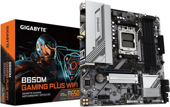 Gigabyte B650M GAMING PLUS WIFI - Moederbord Micro-ATX - Socket AM5 - AMD B650 - DDR5 - M.2 - HDMI - WiFi 6E
