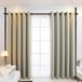 Tringle à rideau avec séparateur de pièce, réglable, sans perçage, 28-70 pouces, noire