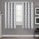 Exclusive Home Curtains Ring-gordijnen, 1 paar, polyester, duifgrijs, 63" lengte