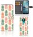 Nokia 3.4 Housse livre Ananas