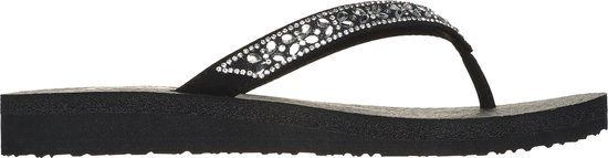 Skechers Meditation - Butterfly Garden Dames Slippers - Zwart - Maat 38