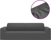 vidaXL Driezitsbankhoes stretch polyester jersey antracietkleurig