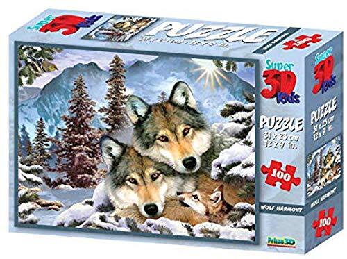 Prime3D -PRIME-3D H. Robinson: Wolf Harmony 500 Pc Puzzel, meerkleurig, 0670889100896