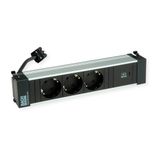 Bachmann POWER FRAME M 3xCEE7/3, 1xUSB C 30W 0,2m GST18